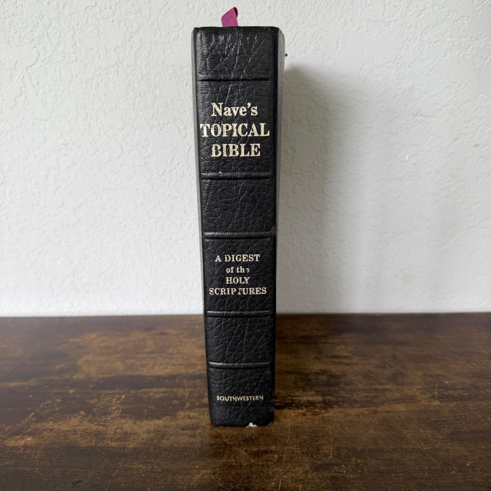 Naves Topical Study Bible Thumb Index Southwestern Vintage 1962 Indexed